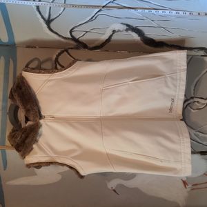 Marmot Fur Hooded Vest L